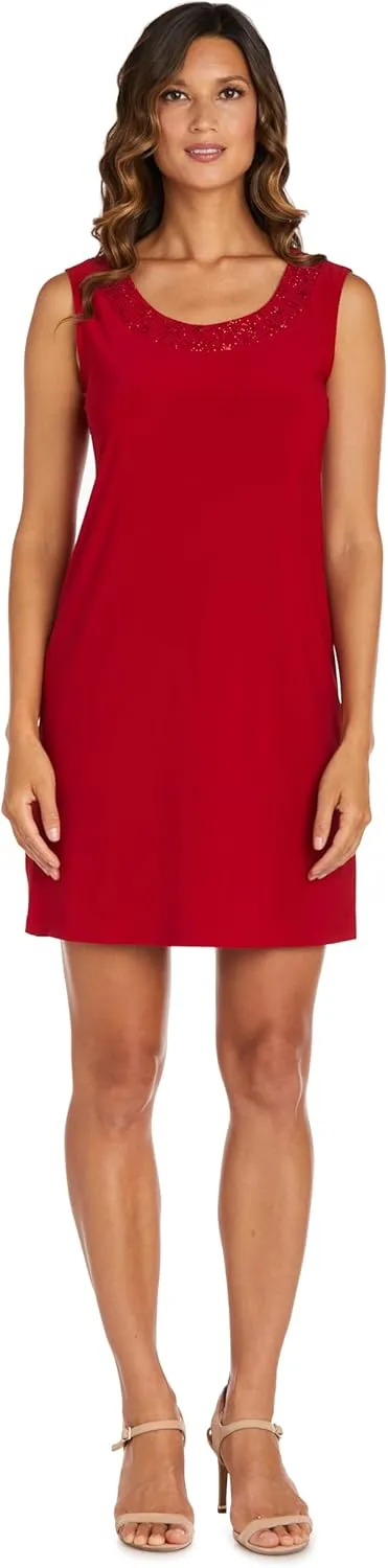 R&M Richards Womens Plus 2PC Mesh Inset Dress with Jacket