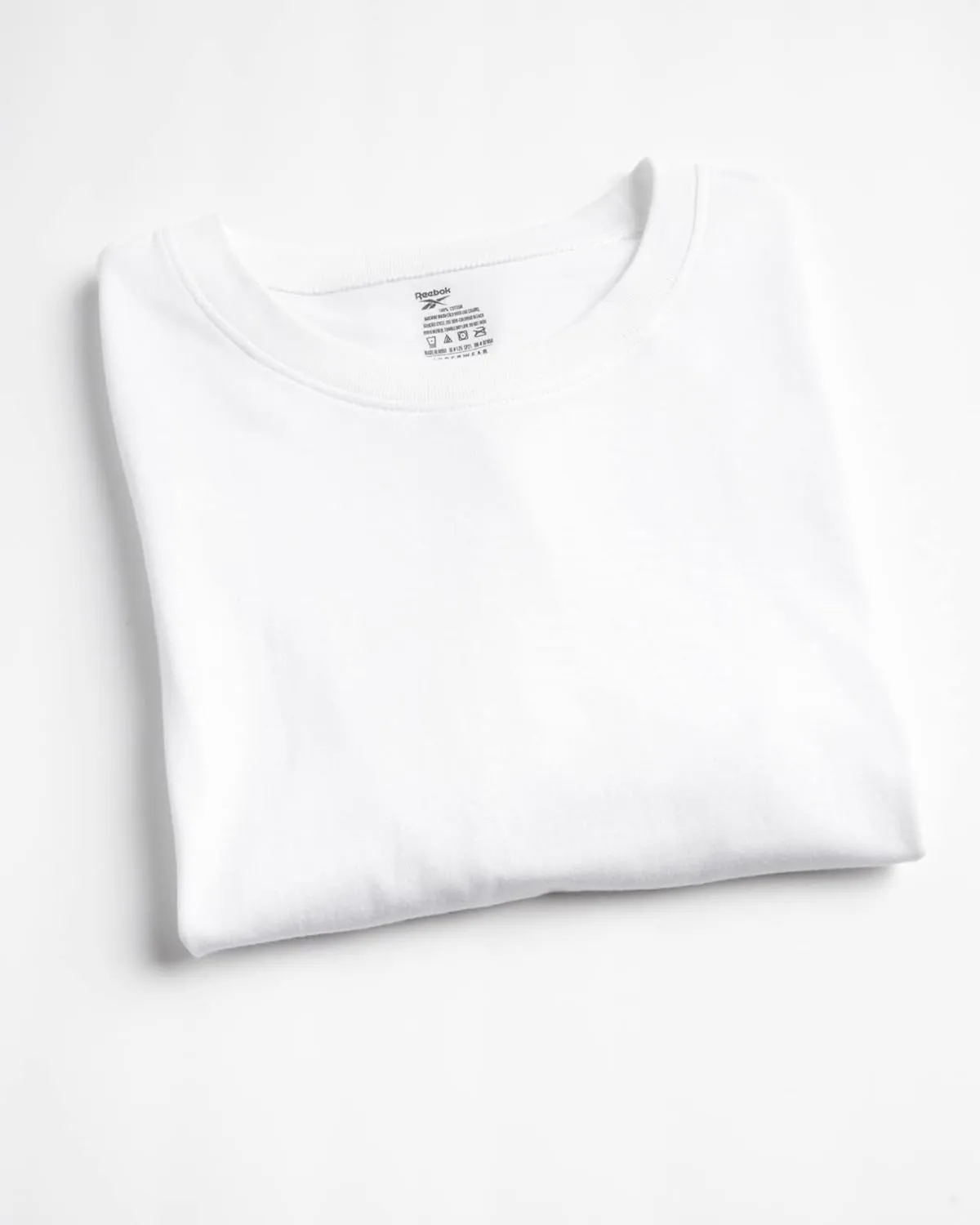 Reebok Mens Undershirts  10 Pack Soft Breathable Crew Neck Mens T-Shirts - Lightweight White Cotton Shirts for Men (S-XL)