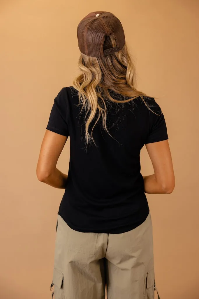 Ribbed Knit Tee