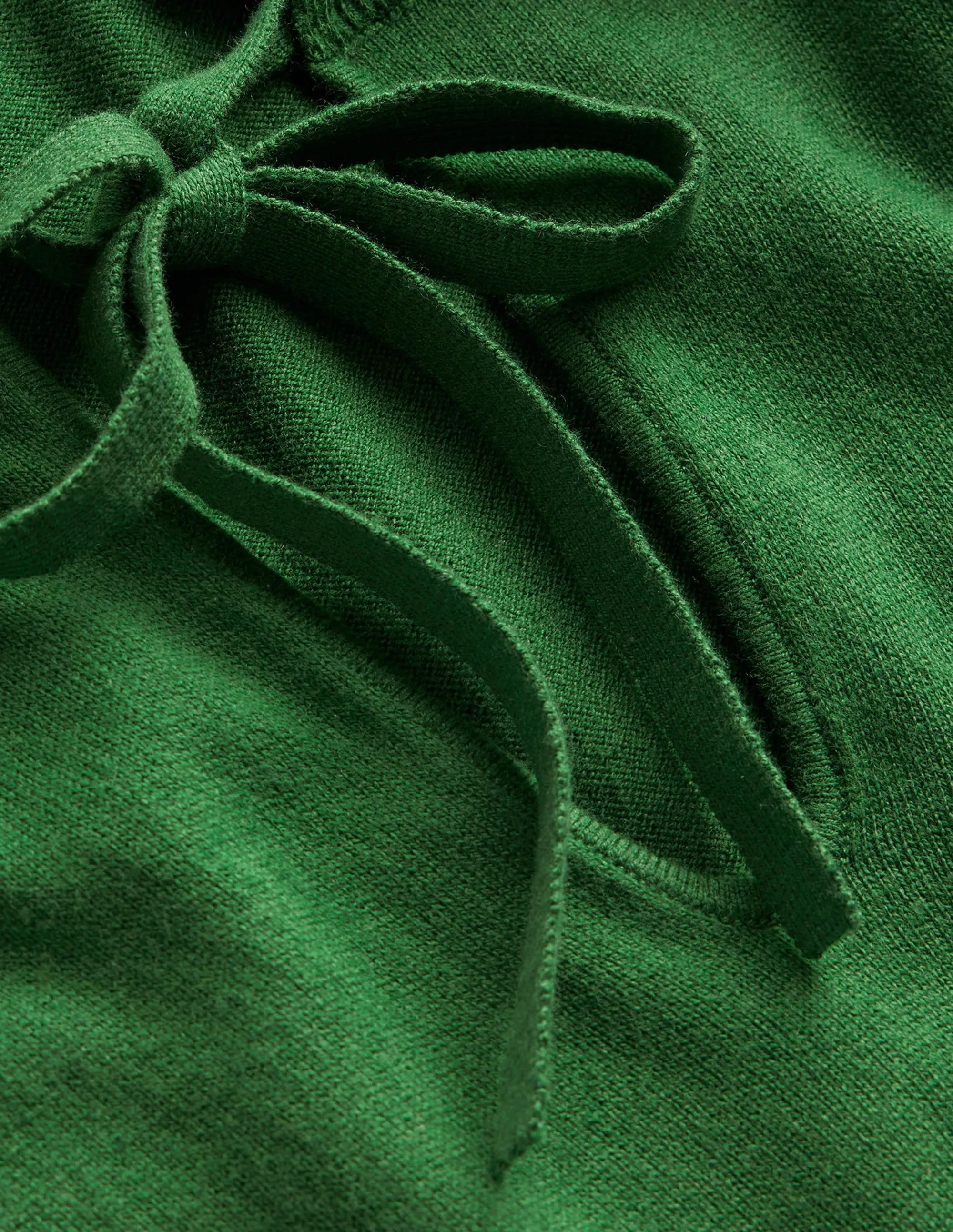 Ruffle-Detail Dress-Amazon Green