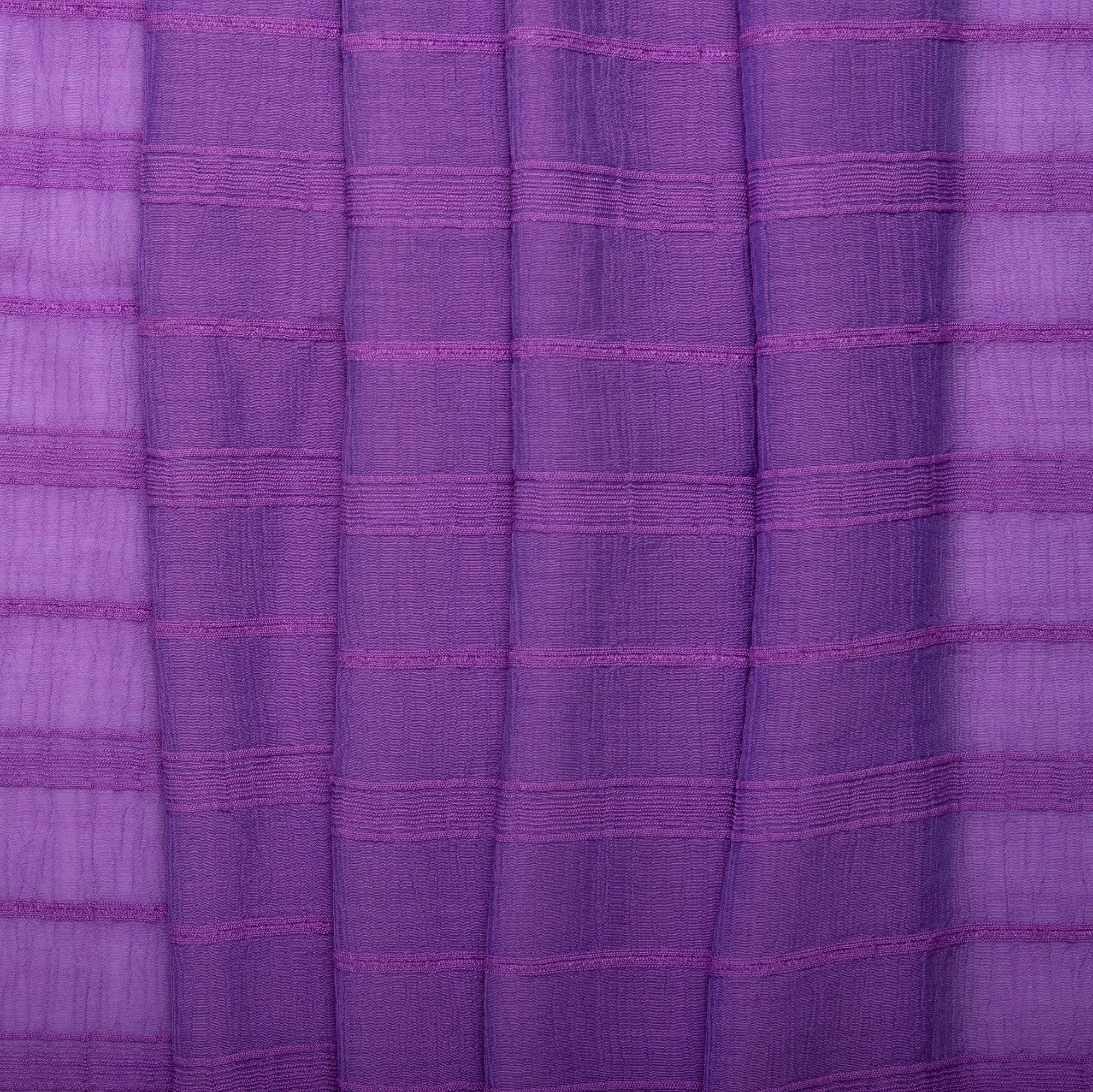 Striped Rayon Jacquard - COSTA - Purple