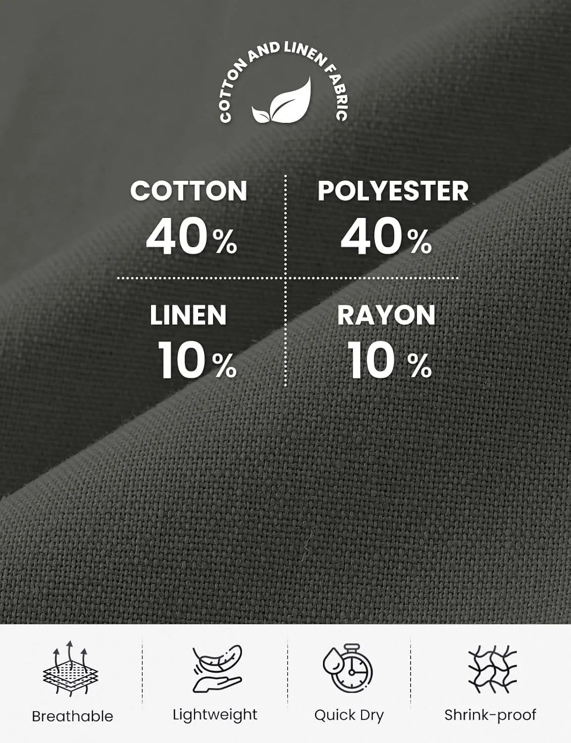TBMPOY Mens Linen Pants Casual Lightweight Beach Summer Pants Elastic Waist Slim Fit Trousers