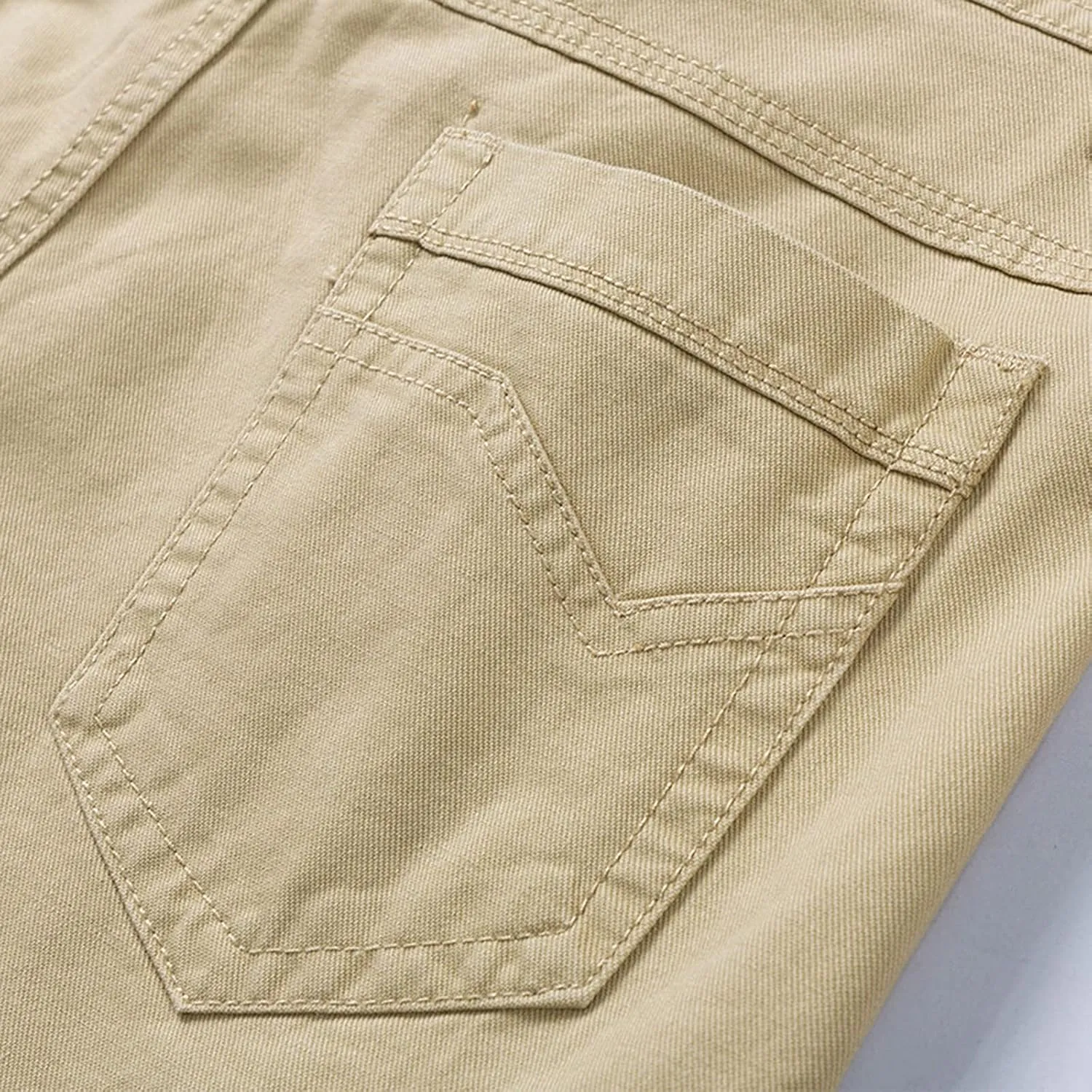 tuduoms Men's Slim-Fit Comfort Stretch Cargo Short Chino Ripstop Work Shorts Trousers Lightweight Multi Pockets Casual Short