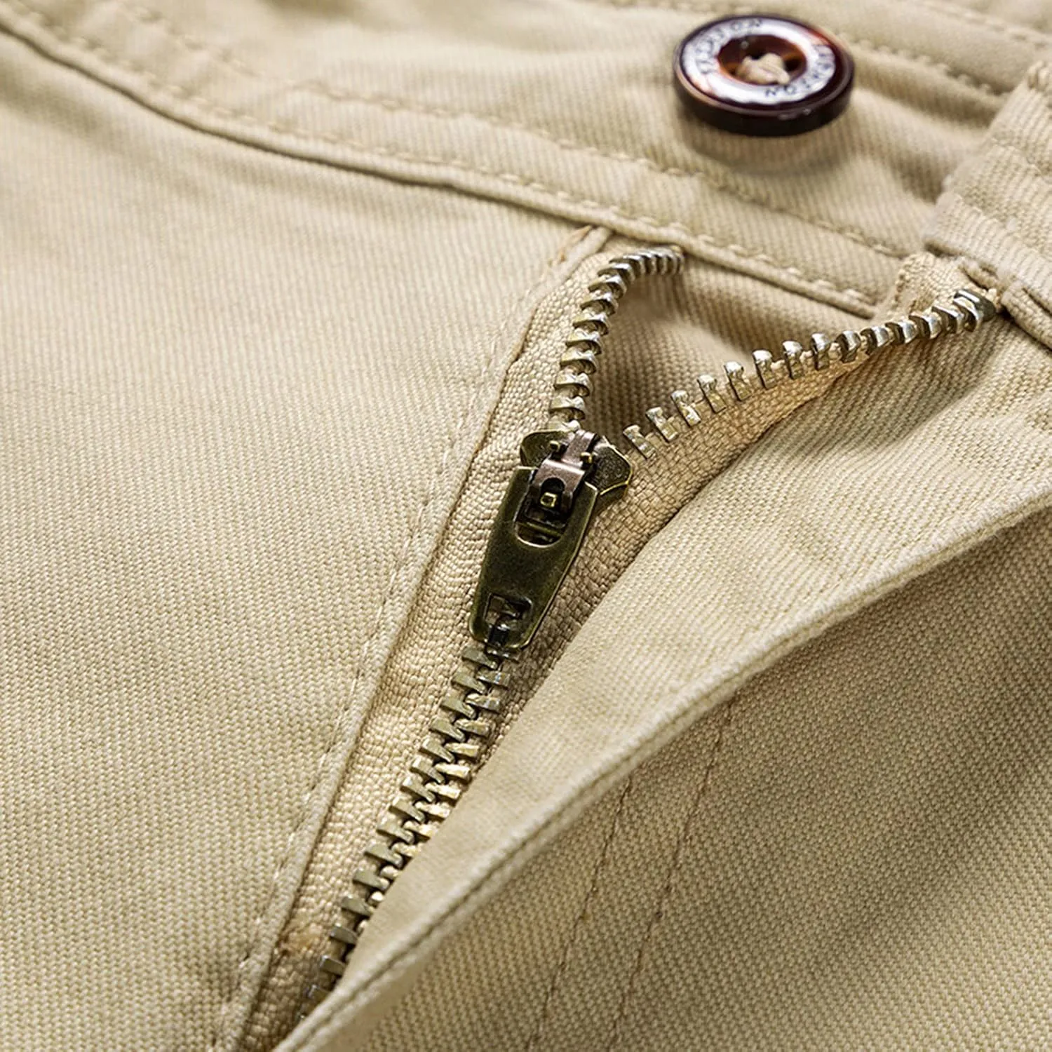 tuduoms Men's Slim-Fit Comfort Stretch Cargo Short Chino Ripstop Work Shorts Trousers Lightweight Multi Pockets Casual Short