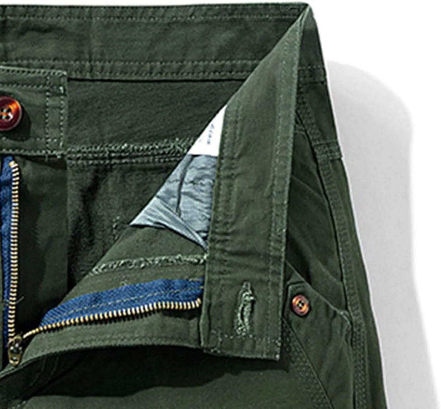 tuduoms Men's Slim-Fit Comfort Stretch Cargo Short Chino Ripstop Work Shorts Trousers Lightweight Multi Pockets Casual Short