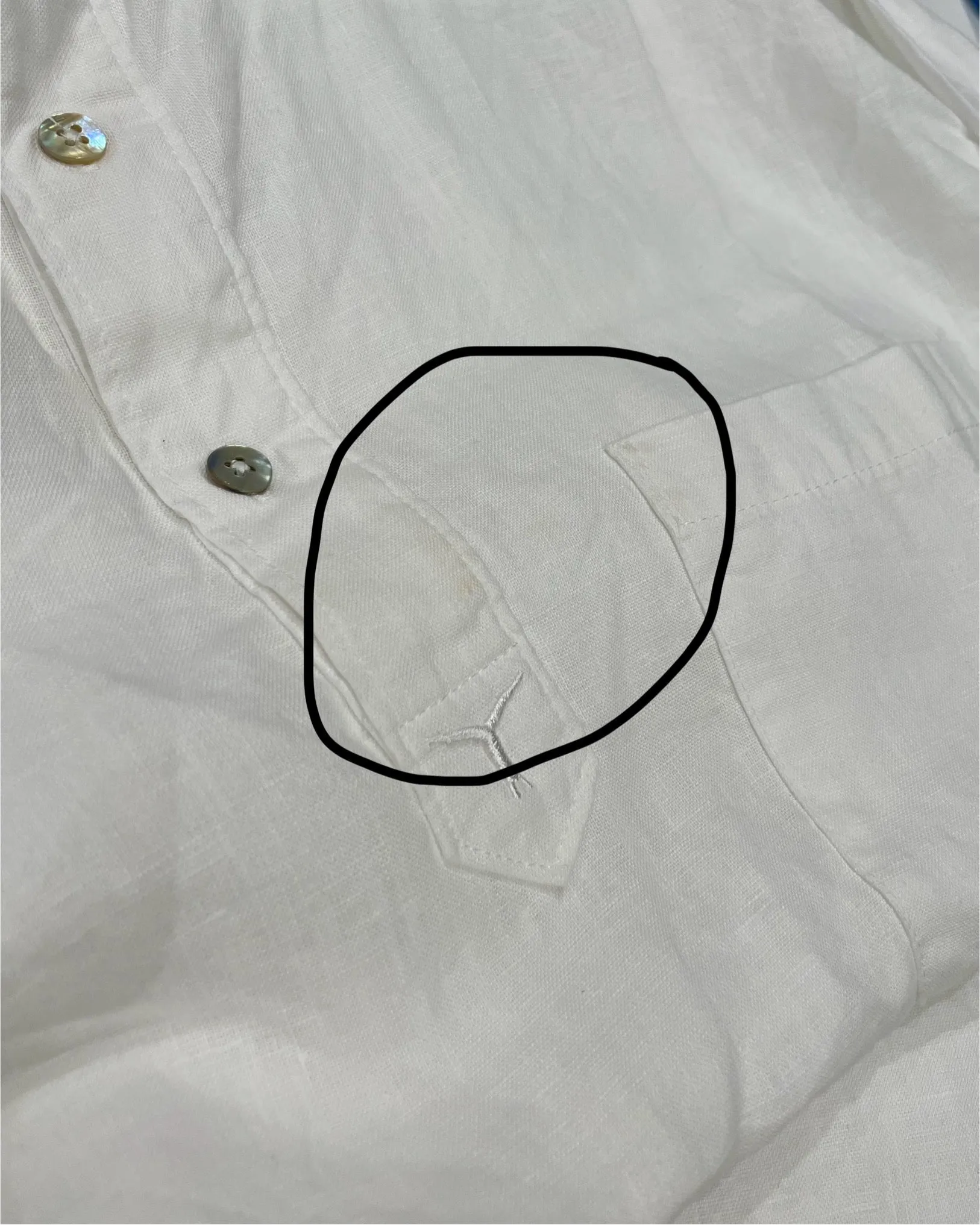 White Hemp Adventure Shirt (Pre-Loved)