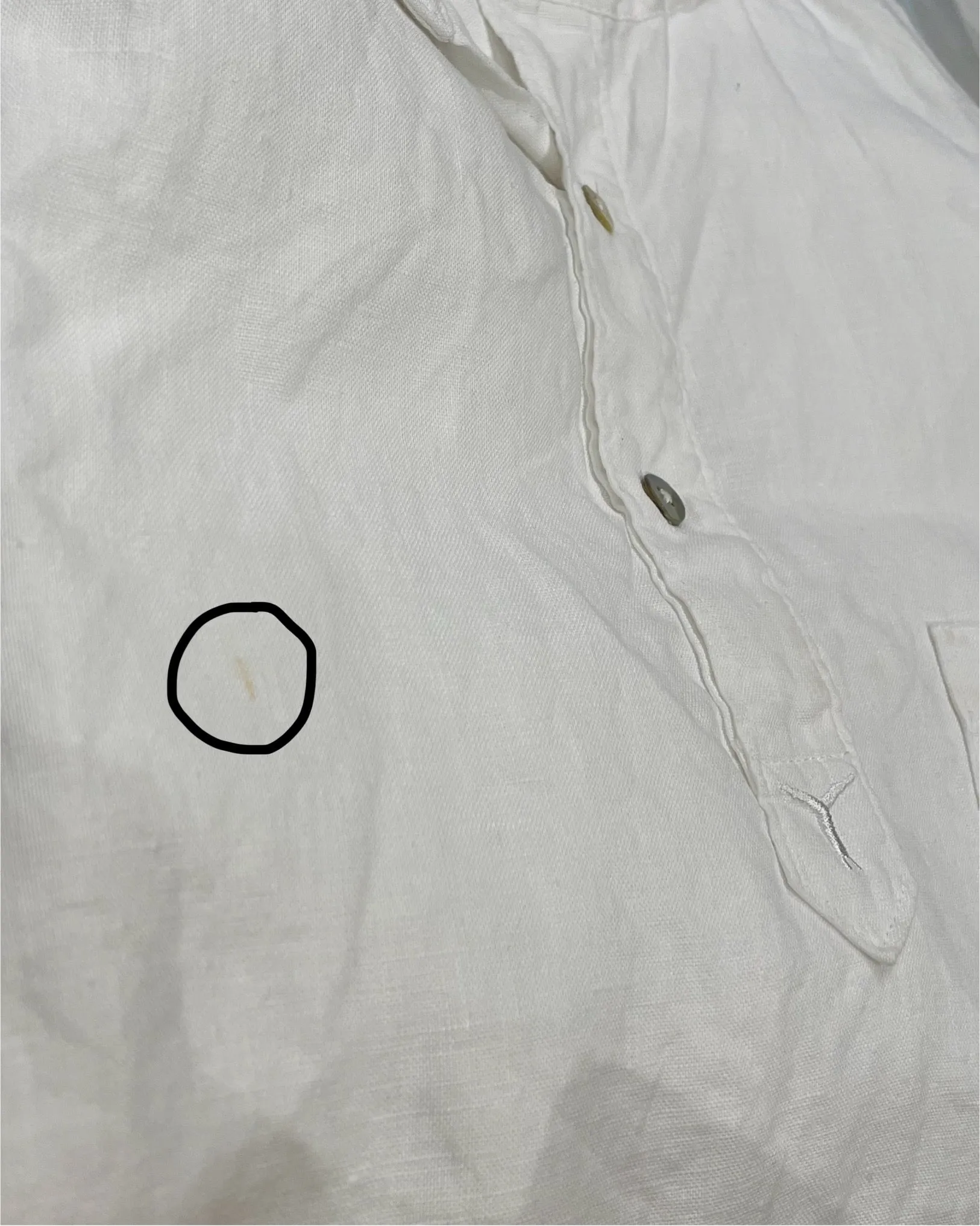 White Hemp Adventure Shirt (Pre-Loved)