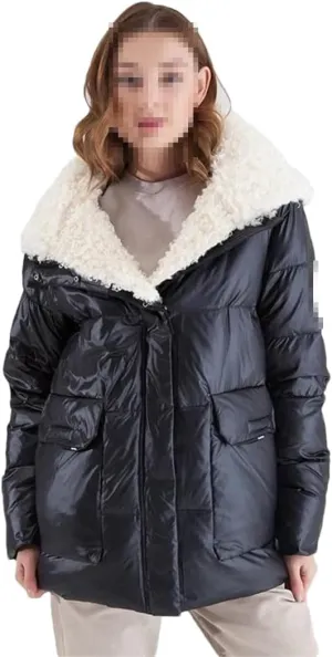 Winter Ladies Down Jacket Coat Women Padded Loose Parka Thick Warm Cotton Quilted Outerwear