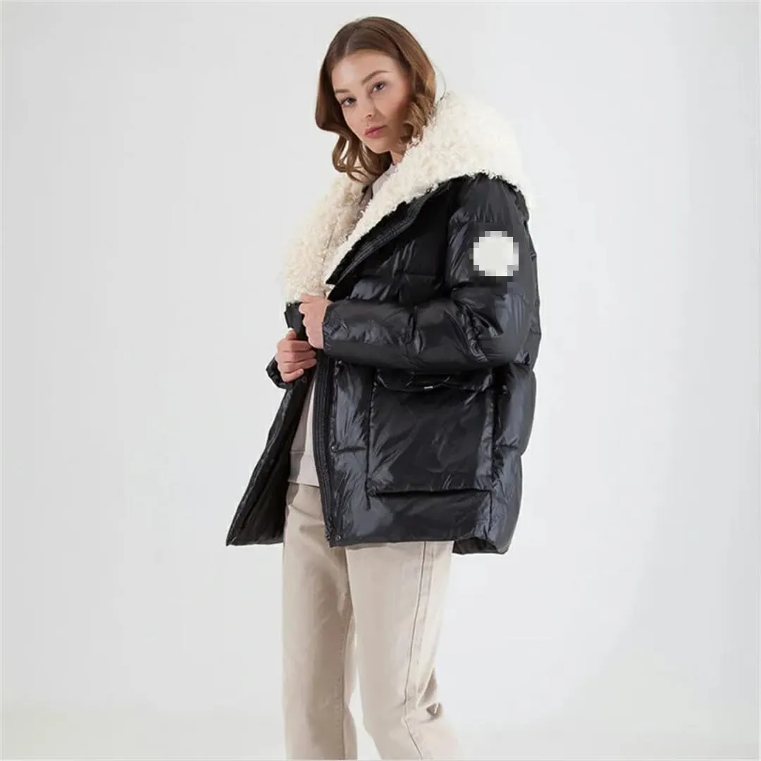 Winter Ladies Down Jacket Coat Women Padded Loose Parka Thick Warm Cotton Quilted Outerwear