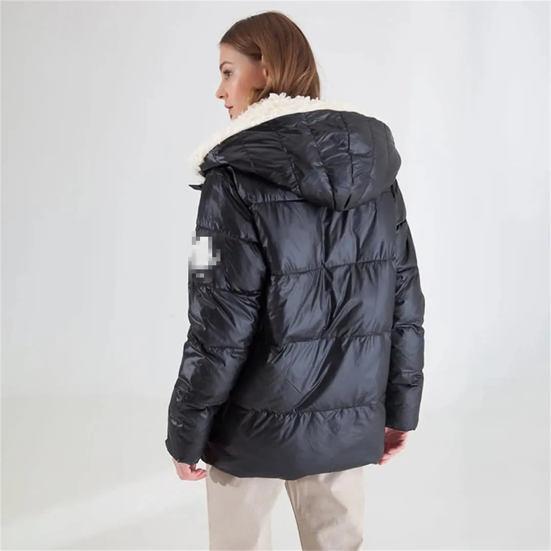 Winter Ladies Down Jacket Coat Women Padded Loose Parka Thick Warm Cotton Quilted Outerwear