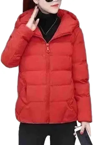 Women Jacket Parka Down Cotton Padded Coat Winter Slim Short Hooded Warm Thicken Jackets Women's Outerwear Clothing