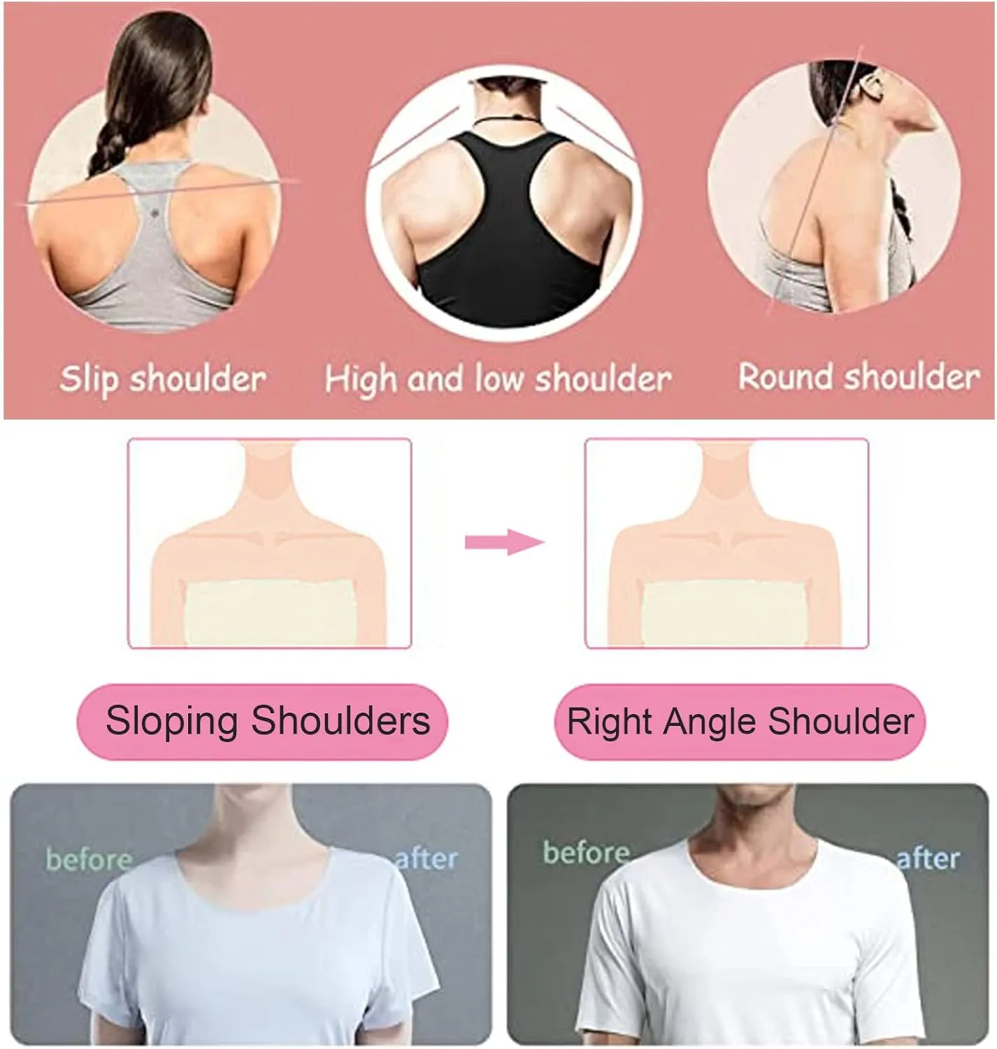 Women Soft Underwear Lingerie Tops 2 in 1 Built-in Shoulder Pad Short Sleeves Ladies Padded Tank Top Shirt