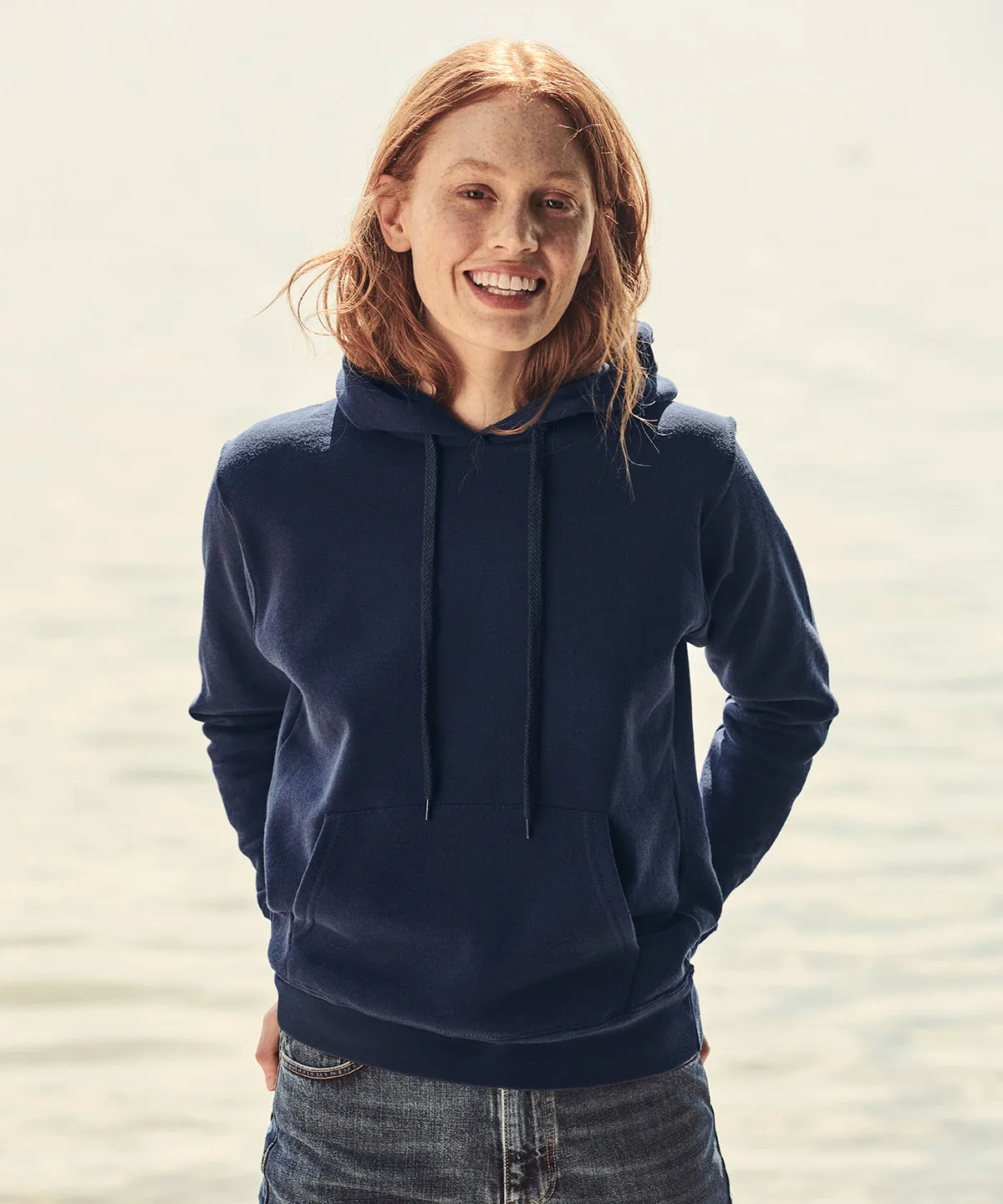 Womens Classic 80/20 hooded sweatshirt | Red