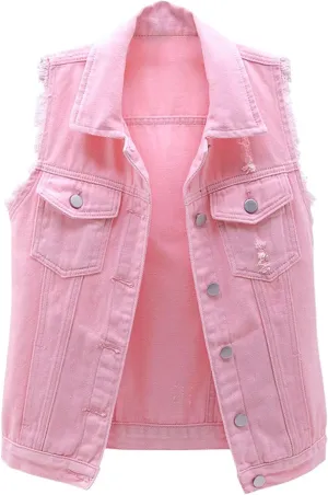 Womens Loose Fit Tank Sleeveless Denim Tank Tops 2024 Summer Dressy Casual Blouses Going Out Lightweight Oversized
