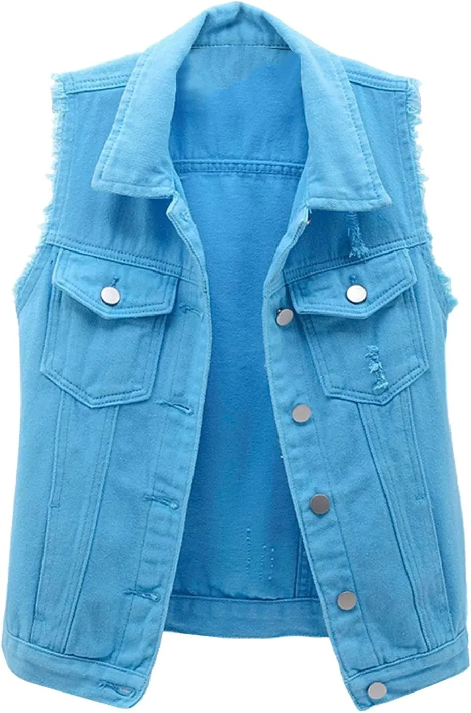 Womens Loose Fit Tank Sleeveless Denim Tank Tops 2024 Summer Dressy Casual Blouses Going Out Lightweight Oversized