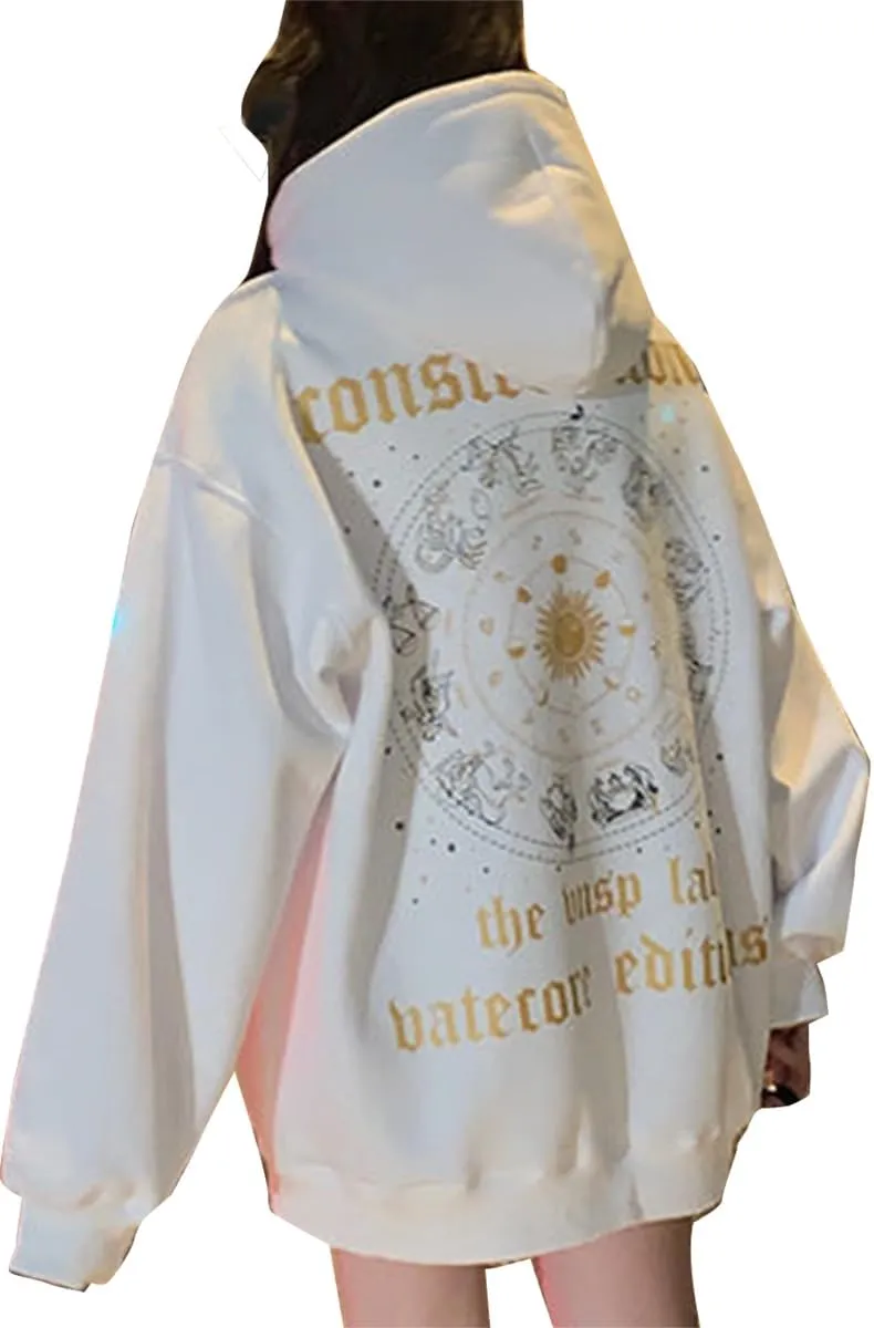 Women's Solid Prints Lightweight Pullover Hoodies Oversized Casual Long Sleeve Sweatshirts Tops with Pocket
