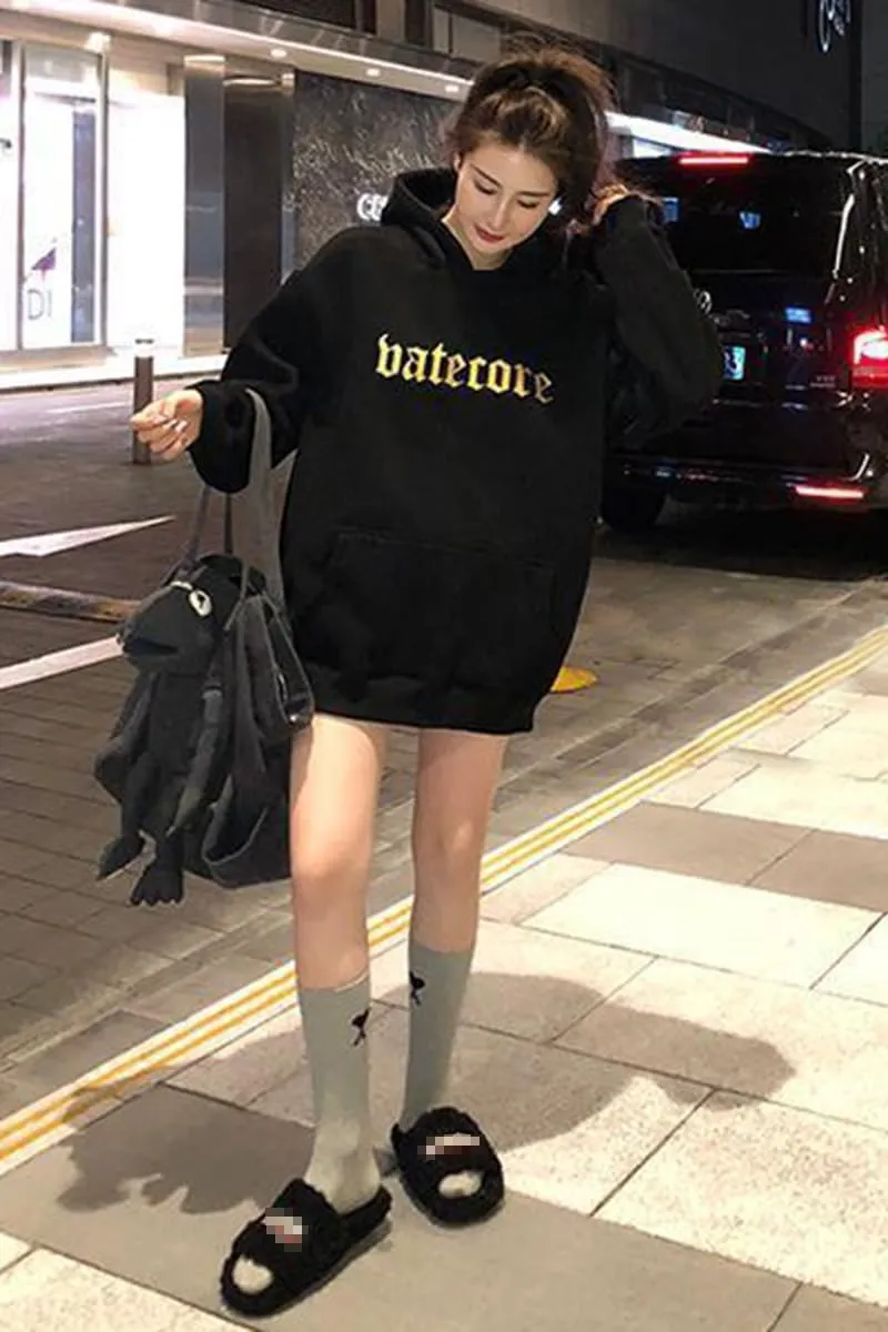 Women's Solid Prints Lightweight Pullover Hoodies Oversized Casual Long Sleeve Sweatshirts Tops with Pocket