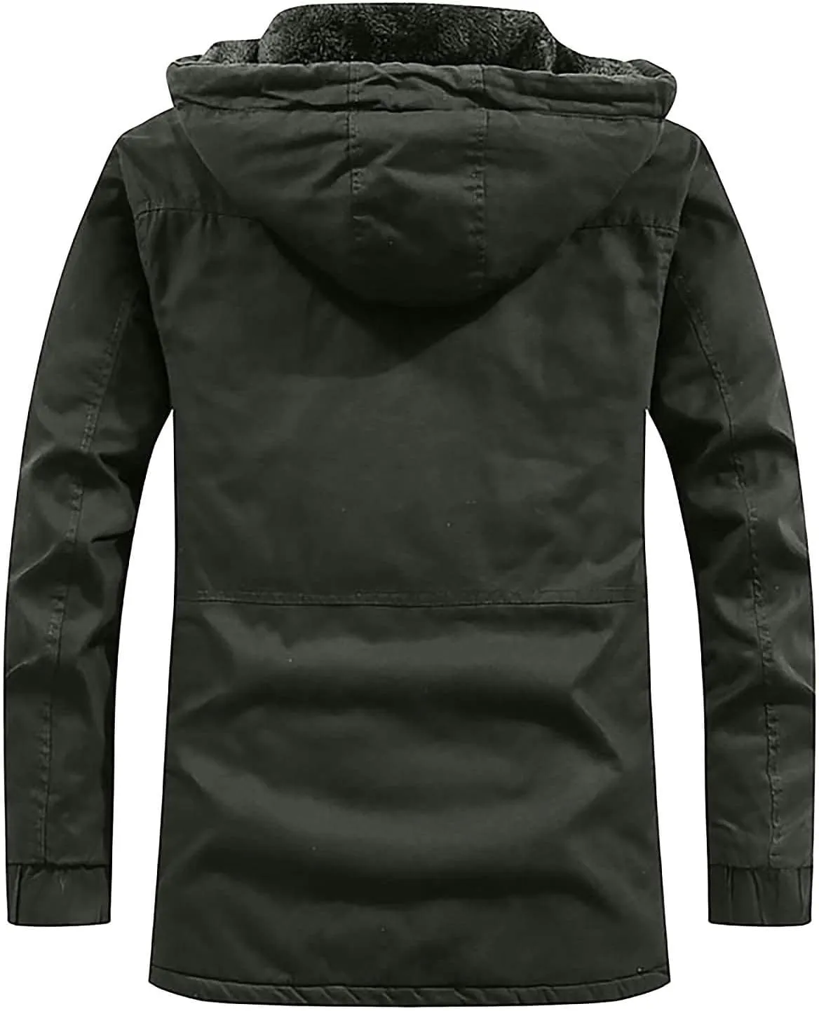 Ymosrh Winter Jackets for Men Men's Hooded Windproof Solid Long Sleeve Soft Coat Shell Jacket Mens