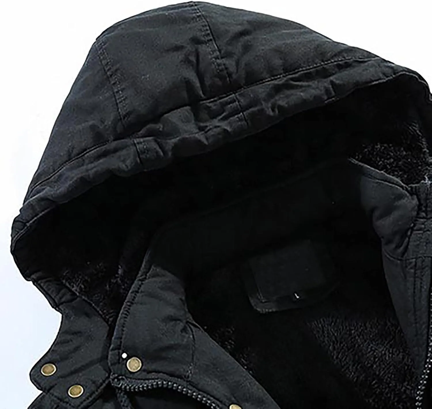 Ymosrh Winter Jackets for Men Men's Hooded Windproof Solid Long Sleeve Soft Coat Shell Jacket Mens