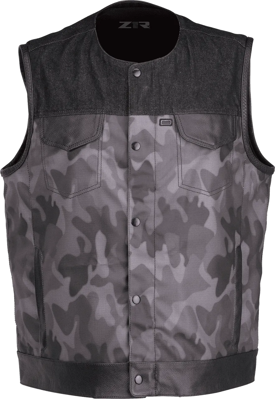 Z1R Men's Nightfire Camo Motorcycle Vest